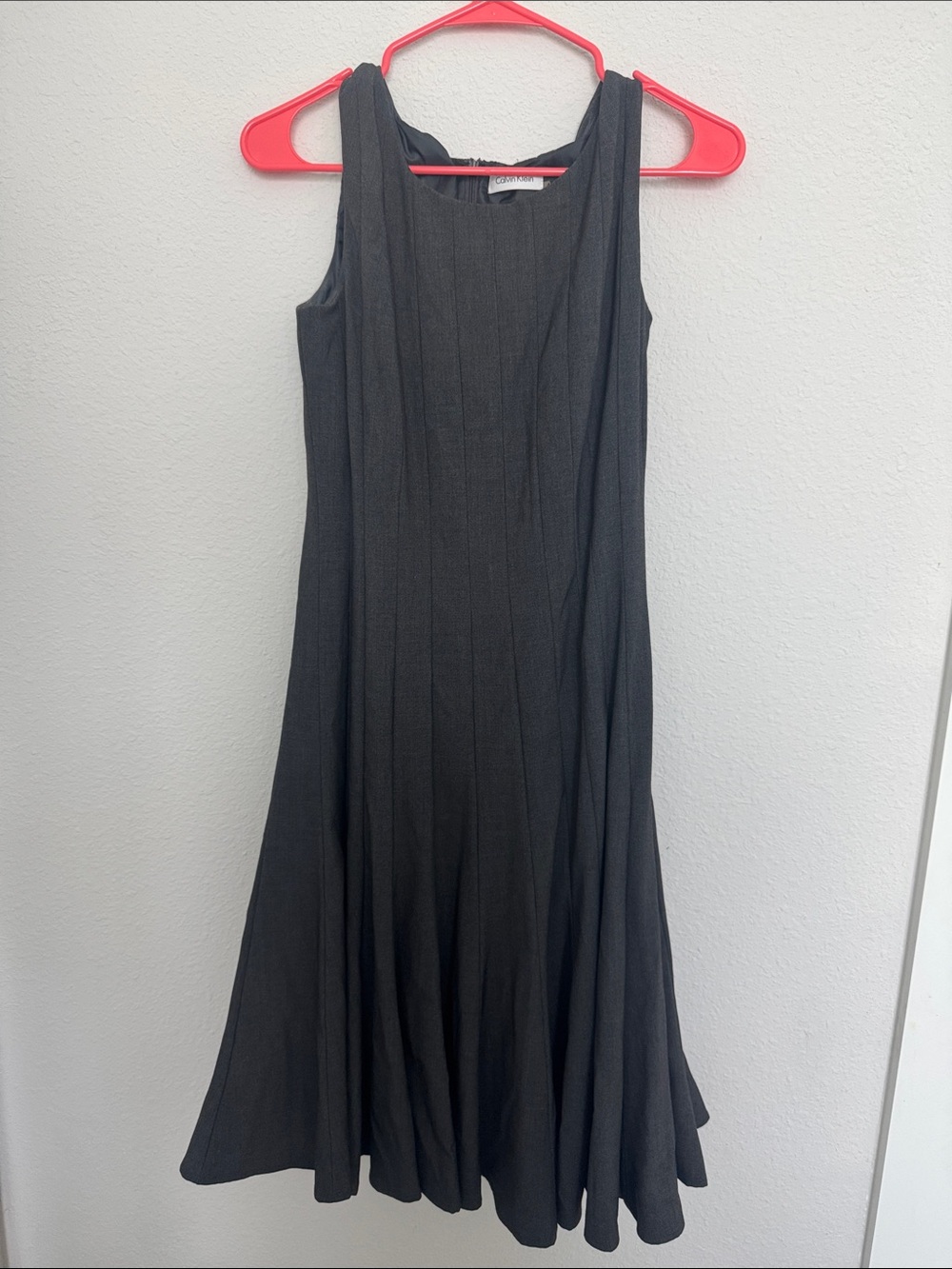 Calvin Klein Black Sleeveless Midi Dress